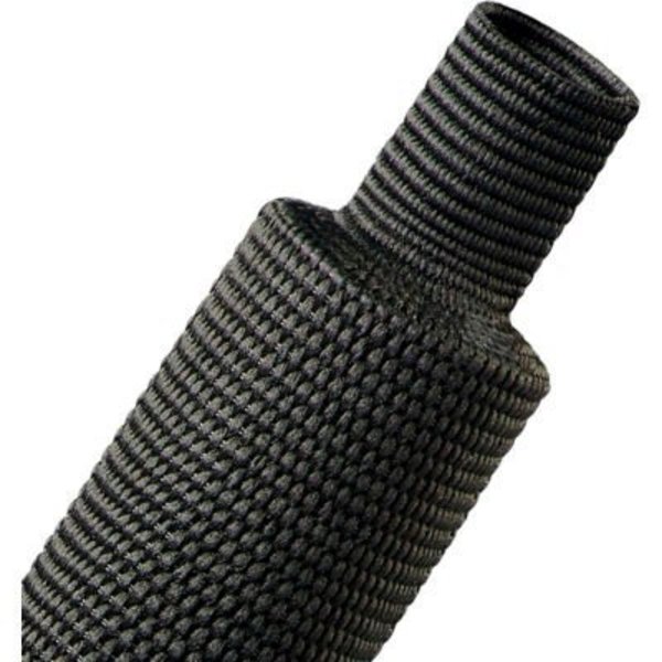 Techflex Techflex 2:1 Fabric Heat Shrink 2.36in Diameter Dia., 25', Black H2F2.36BK-25